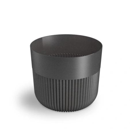Flowerpot "Alia", graphite color, 15×12.8 cm