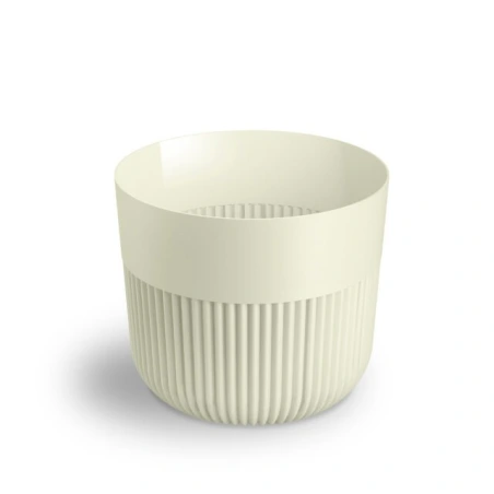 Flowerpot "Alia", cream color, 15×12.8 cm