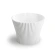 Flowerpot "Lotus", white, 19×16.3 cm