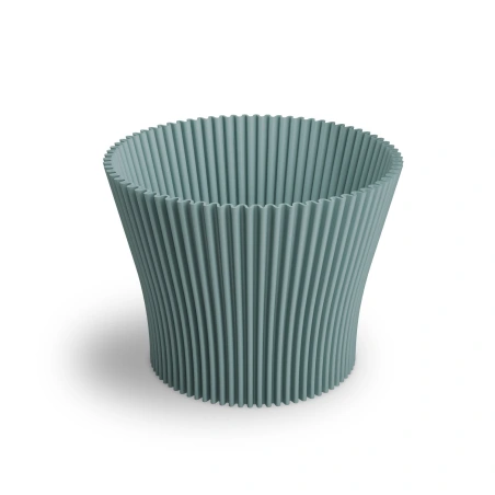 Flowerpot "Lotos", mint green, 19×16.3 cm