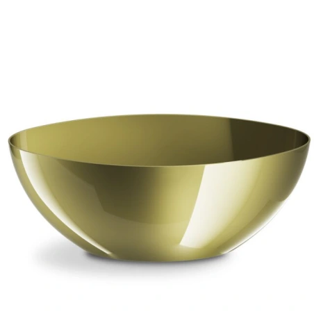 Flowerpot "Owal", gold color, 30×14 cm