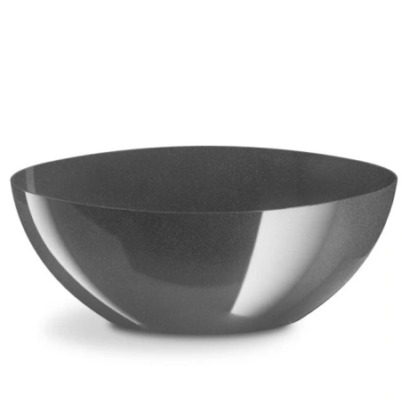 Flowerpot "Owal", graphite color, 30×14 cm