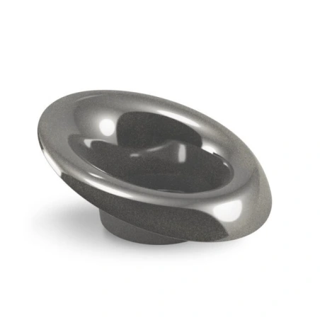 Plastic pot "Ikebana Mori", graphite color, 12×10.7 cm