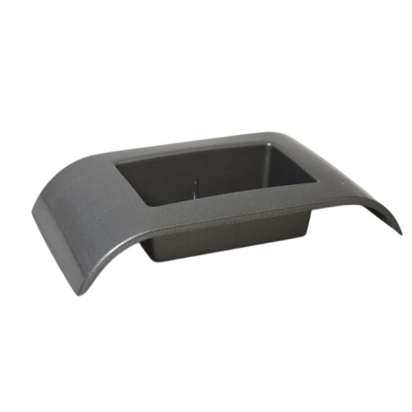 Plastic pot "Ikebana", graphite color, 25.6×13.4 cm