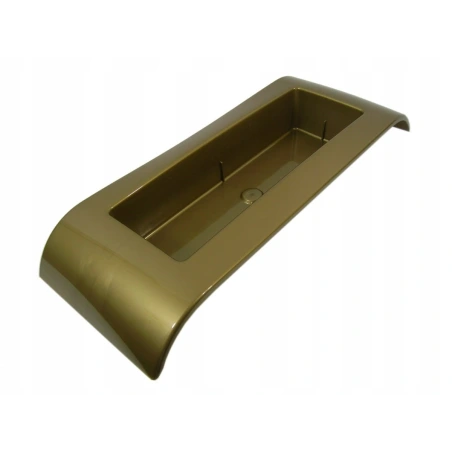 Plastic pot "Ikebana", gold color, 25.6×13.4 cm
