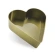 Plastic flowerpot - ikebana "Heart", gold color, 24.1×25.1 cm