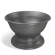 Plastic pot, 26×16 cm, graphite color
