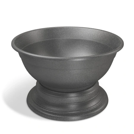 Plastic pot, 26×16 cm, graphite color