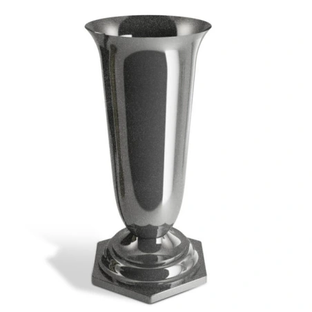 Vase, 15×29.5 cm, graphite color