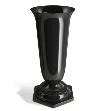 Vaza, 15,5×37 cm, juodos spalvos