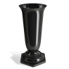 Vase, 15.5×37 cm, black