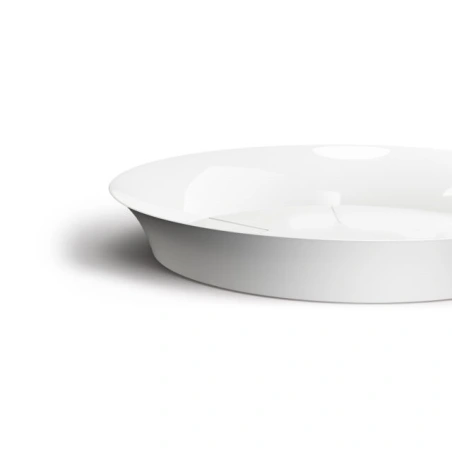 Plastic plate, 30×4 cm, white
