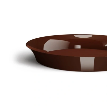Plastic plate, 35×4.2 cm, brown