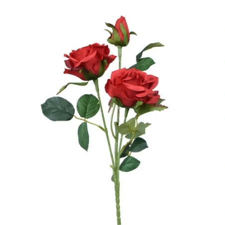 Artificial rose, 58 cm, red color