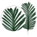 Rubberized palm leaf, 52 cm