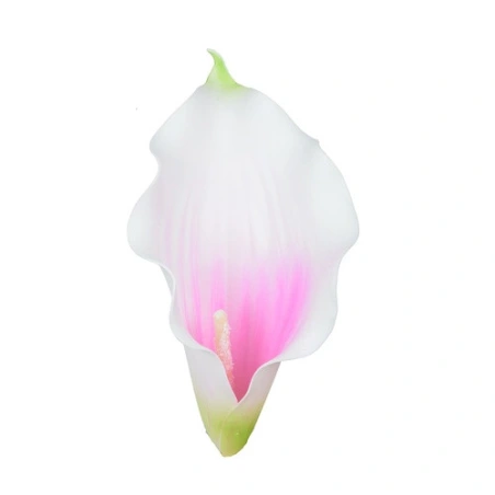Artificial calla lilies, 9 cm, cream-pink color, 1 pack - 12 pcs.