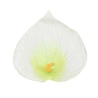 Artificial calla lilies, 12 cm, white-green color, 1 pack - 24 pcs.