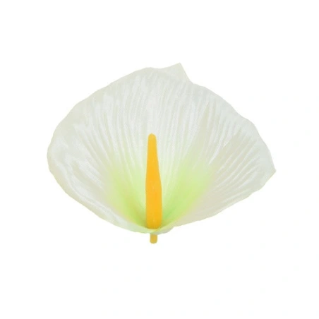 Artificial calla lilies, 12 cm, white-green color, 1 pack - 24 pcs.