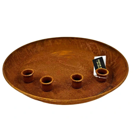 Metal candlestick, 30.5×4 cm