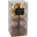 Christmas tree toys, 8 cm, gold color, 1 pack - 16 pcs.
