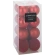 Christmas tree toys, 8 cm, red color, 1 pack - 16 pcs.