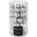 Christmas tree toys, disco style, 8 cm, silver color, 1 pack - 64 pcs.