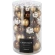 Christmas tree toys, disco style, 8 cm, various colors, 1 pack - 64 pcs.
