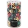 Christmas tree toys, disco style, 8 cm, various colors, 1 pack - 64 pcs.