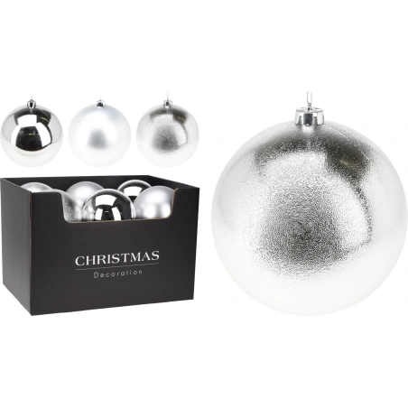 Christmas tree toy, 14 cm, silver color