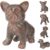 Figurine "Dog", 15 cm, gray-antique copper color