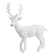 Briedis, 75,5 × 56 cm, balts