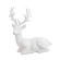 Briedis, 34 × 31,5 cm, balts