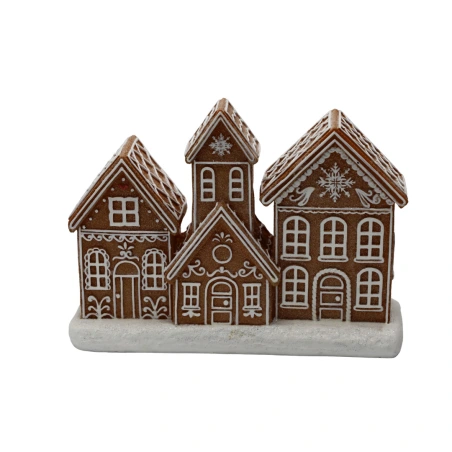 Dekorācija "Piparkūku mājiņa", 19,7 × 6,2 × 14,7 cm