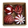 Christmas tree toys, 15 cm, 1 pack - 4 pcs.