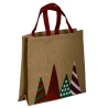 Christmas jute bag, 28×33×10 cm