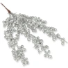 Silver-colored berry branch, 30 cm