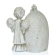 Angel with chapel and LED candle, 26 cm