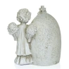 Angel with chapel and LED candle, 26 cm