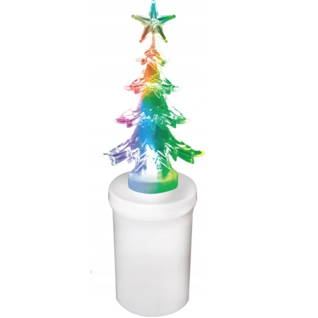 LED Christmas tree insert with batteries, 15.5 cm, lights up in different colors