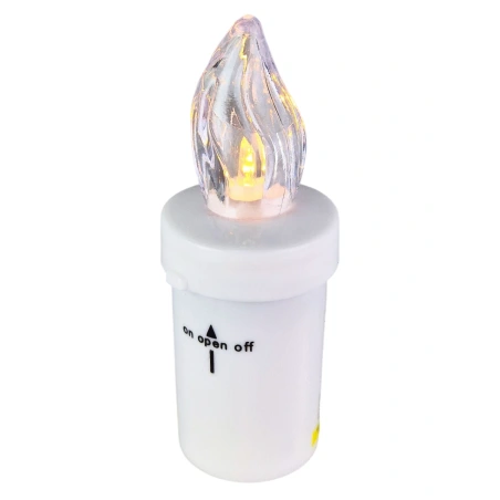 LED įdėklas su liepsnos efektais ir baterijomis, 10,5×4,5 cm