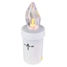 LED įdėklas su liepsnos efektais ir baterijomis, 10,5×4,5 cm