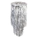 Festive lantern, 30×65 cm, silver color