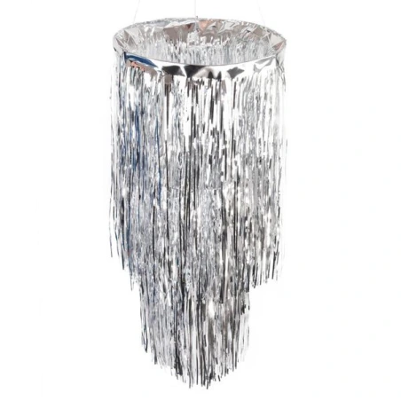 Festive lantern, 30×65 cm, silver color