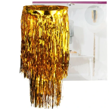 Festive lantern, 30×65 cm, gold color