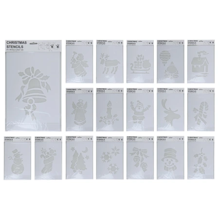 STENCIL XMAS DESIGN 18ASS