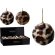 XMAS BALL 80MM LEOPARD PRINT 2