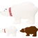 CUSHION POLAR BEAR 65CM 2ASS