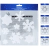 WINDOW STICKER SNOWFLAKE 9PCS
