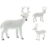 DEER STANDING 37CM WHITE 2ASS