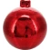 MIRROR BALL 28X32X13CM RED